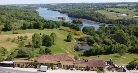 With fabulous grounds rolling down from this stone house to the river Vienne, come stunning 180 degree views of the river and countryside - this could make a wonderful family home, but there are many other possibilitioes, this beautiful land could be...