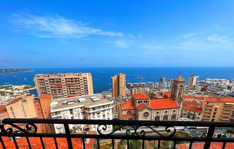 ISM-PROPERTY present : Next door Monaco. Monaco Castle in front of your windows .Firework in Monaco seen from your terrace. Yacht show you can see from your terrace. You are in Paradise .Apartment of 2 bedrooms of about 71 sqm  with sea view and larg...