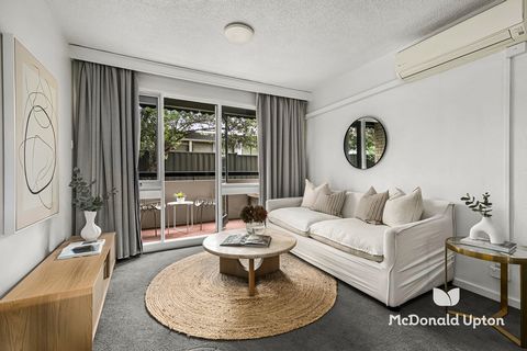 Enjoy the generous proportions of this built to last unit in a beautifully maintained low-rise complex along one of Essendon's most convenient and connected streets. Tucked away on the ground floor at the rear of the block, this comfortable inner urb...