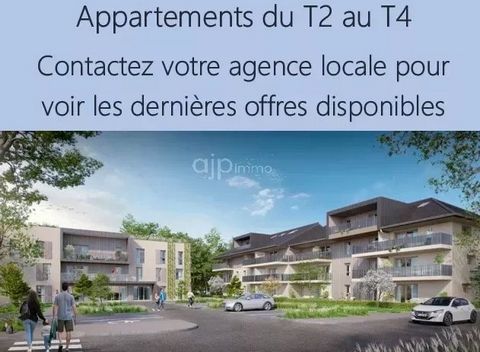 New apartments from T2 to T4 All exhibitions! Your local agency offers: Charming apartment type 3 of 65 m² on the ground floor with a large terrace not overlooked in a comfortable residence in the heart of Cusy. The apartment has a large living room ...