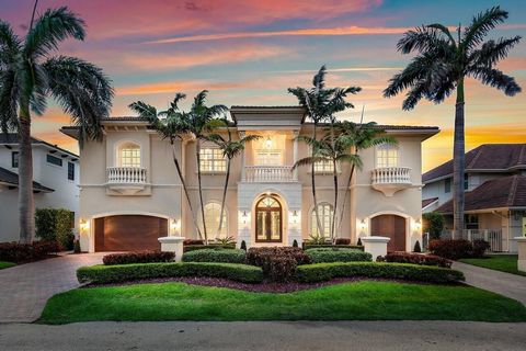 Welcome to the exclusive luxury of Tropic Isle! Enjoy waterfront living in the heart of Delray Beach. This estate offers 5 bedrooms, 5.5 baths, plus an office and an entertaining loft space. Enter paradise with vaulted ceilings, expansive windows, an...