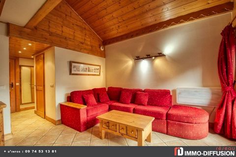 Fiche N°Id-LGB158084 : Morillon, ski resort - morillon sector, 4 rooms of about 56 m2 including 4 room(s) including 3 bedroom(s) + Balcony of 8 m2 - View : Slopes and mountains - Construction 2004 Luxury residence - Ancillary equipment: balcony - dou...