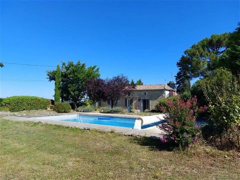 This pretty 4-bed stone country house, built in 1900 has the perfect blend of traditional charm with modern comforts. The property also includes a gite, pool and carport and 1.8 acres of land with stunning views over the surrounding vineyards and rol...