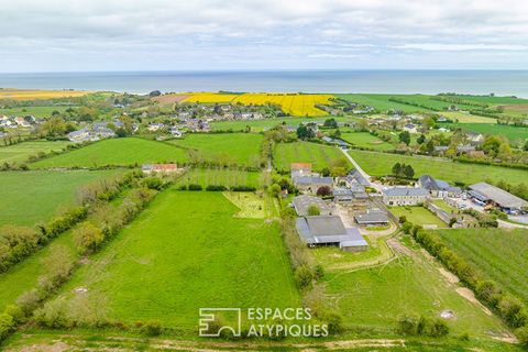 Ideally located just 1.5 km from the sea and the famous historic OMAHA BEACH. This vast stone farmhouse with its guest rooms, outbuildings and grassland, offers a rare living environment in the heart of the Normandy countryside on 26,000 m2. The main...