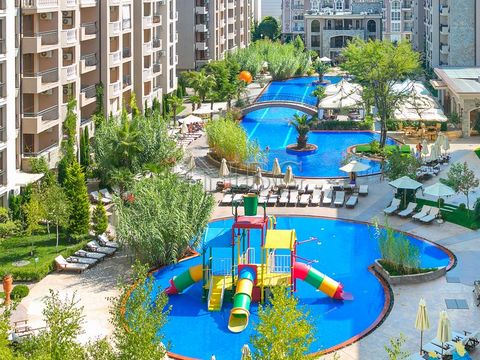 . 1-Bedroom apartment in Cascadas Family Resort, Sunny Beach IBG Real Estates offers for sale a 1-bedroom apartment, located on the 6th floor in Cascadas Family Resort in Sunny Beach. This is an excellent gated complex, located on a short walk from t...