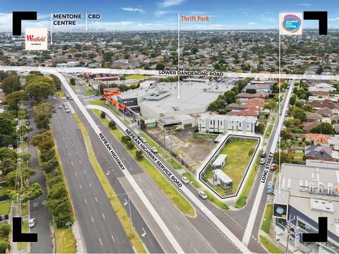 POINT OF INTEREST: Melburnians are looking for a sea change, and this strategic corner development is the answer to boutique residential / mixed use options within the heart of Mentone. The block of land stretches out to 785 sqm* on top of prime comm...