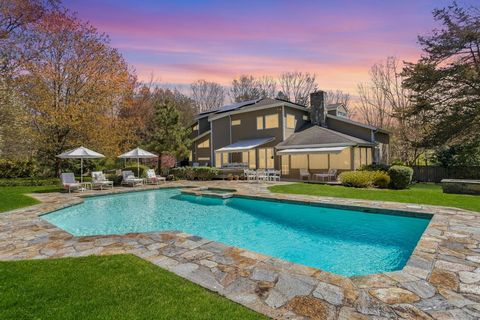 Prepare yourself for an amenity packed experience unmatched in the price point. Character, Privacy and Contemporary flair are blended to create an idyllic lifestyle in this expansive 5 Bedroom, 3 Full and 2 Half Bath Westport country estate. Three fi...