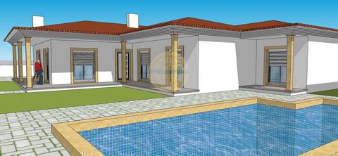 Located in Alcobaça. Single storey 4 bedroom villa with swimming pool, garden and garage for two cars - Pataias, Alcobaça Construction has already begun. Traditional style villa, set in a plot of land with 624m2, with a construction area of 273m2. Pr...