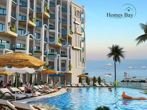 Een magische slaapkamer met een woonkamer, bad en keuken in 70 m² gelegen op de vierde verdieping met zwembad en uitzicht op zee in het prachtige Stone Heights Resort . In het hart van Hurghada, waar de zon de golven van de Rode Zee kust, stond een b...
