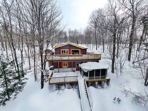 * Voir vidéo 3D * Superbe construction Pan-Abode de 3 chambres + 2 bureaux sur le majestueux lac Barron au coeur des Laurentides. Bénéficiez de nombreuses caractéristiques dont une vue splendide sur le lac, de l'intimité, 2 grands balcons, 1 avec un ...