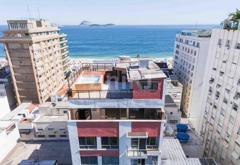 Localização Nobre, na quadra da praia dentro do Quadrilátero de Ipanema Elevador privativo de acesso aos 3 pavimentos Piscina Privativa com deck e vista do mar e Cristo Living com Sacada e Vista do Cristo Redentor Ampla suíte com 25m e vista mar ( po...