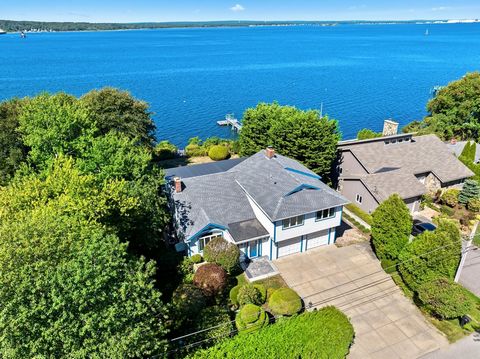 Welcome to 161 Seaside Dr. With apx 100 ft of waterfront on the West Passage of Narragansett Bay, this charming colonial has apx 3300 Sq/Ft of living space, 3 bedrooms, 4 full bathrooms, granite fireplace, and an insulated 2 car garage. This waterfro...