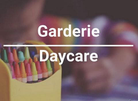 Well-established daycare with 26 spaces, currently at $55/day (rate that will increase to $57.50/day as of September), located in a rented space in a building specially designed to accommodate a daycare: security, facilities, brightness... everything...