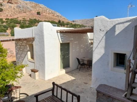 Zakros-Sitia Traditional stone house with courtyard enjoying views to the village and mountain. with courtyard enjoying views to the village and mountain. The house is 80m2 located on a plot of 150m2. The house consists of an open living area with ki...