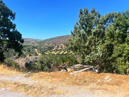 Lithines-Makry Gialos : Terrain de 240.52m2 à Lithines. Le terrain peut construire jusqu'à 140m2 environ et est dans le plan du village. Il bénéficie d'une vue sur la montagne et des services tels que l'eau et l'électricité sont à côté de la parcelle...