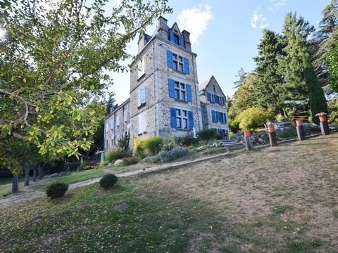 Beautiful property located in the heart of the Ardèche, consisting of a château, outbuildings, gîtes and swimming pool on a wooded plot of about 1.8Ha. The château has been restored to a high standard and can be used as a whole but is also arranged t...