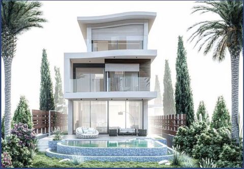 Five Bedroom Detached Villa For Sale in Kissonerga, Paphos - Title Deeds (New Build Process) Introducing this project, an exquisite new development, nestled in the serene coastal surroundings of Kissonerga. This idyllic site is located just a few mil...