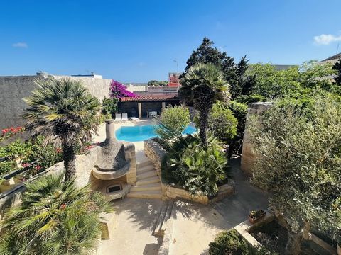 Exquisitely Restored Detached Farmhouse in a Charming Hamlet on the Outskirts of Rabat Malta Meticulously renovated just seven years ago this property seamlessly blends traditional charm with modern comforts offering a tranquil retreat amidst the Mal...