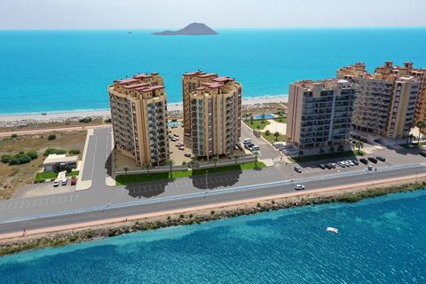 APARTMENT WITH STUNNING SEA VIEWS IN LA MANGA.~~This development is located in the most expanding area of La Manga. This new development offers 1, 2 and 3 bedroom flats with living room, kitchen and terrace with sea views.~In this new development the...