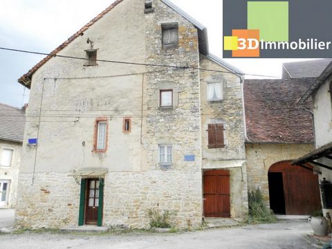 LOCATED A FEW MINUTES from the A39 freeway, on the LONS-LE-SAUNIER / POLIGNY route, SHOPS WITHIN WALKING DISTANCE, FOR SALE STONE VILLAGE HOUSE (triplex), approx. 105 m². North and east terraces (not in the way). The property has no grounds apart fro...
