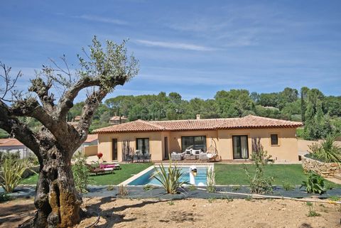 Conveniently located near the vibrant village of Lorgues, this exquisite single-level villa epitomizes the essence of Provencal living. Constructed in 2016 and meticulously maintained, this residence offers a harmonious blend of modern comfort and ti...
