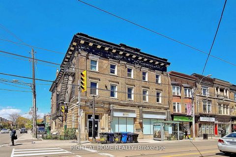 Ideal Corner At Queen & Brock (South Parkdale)! Approximately 3100 Sq Feet On Main Level Retail Space! Fronting A Hight Traffic Intersection Offering Superb Exposure, Multiple Uses, Waiting To Be Fitted To Your Business Needs. Offering Hight 14