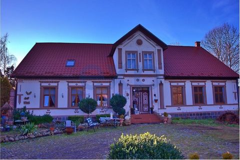 A Unique Post-German Grange with Unique Potential!  Please note - the buyer does not pay commission!             We invite you to discover a unique post-German manor farm built on a plot of 17,600 m2, which is a real investment gem. This picturesque ...