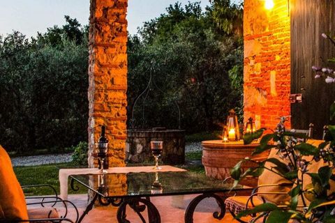 Idyllisch vakantiehuis Toscane met grote tuin en privézwembad - dichtbij Lucca en de zee - betoverend gelegen in een olijfgaard.