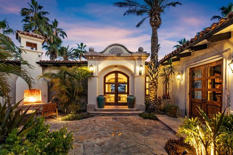 Embrace the quintessence of luxury living in this exquisite single-level hacienda-style residence combined with the services of a luxury resort offering world-class amenities, including room service and concierge assistance. Nestled within the presti...