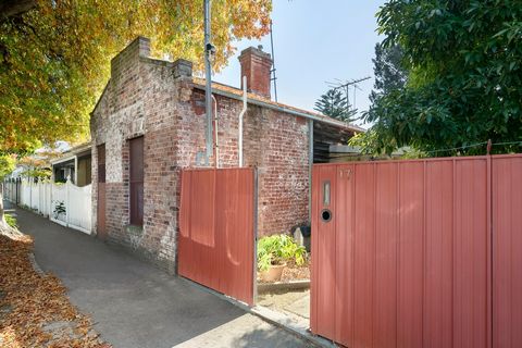 This single fronted brick Victorian cottage c1890 is situated amongst an iconic row of either single or double fronted Victorian homes along Connell Street, in an early pocket of Hawthorn. Positioned behind a high front fence, the home will appeal to...