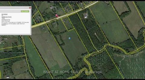 Looking for the perfect property to build your dream home? 15 minutes outside Cornwall, 10 minutes to 401 .1 hr from Montreal, Ottawa and Chateauguy. Land is extremely clean, perfect to start homestead. Includes large shed, chicken coop, goat barn, 3...