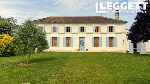 A21848MUC16 - Large family home with 210 m2 of living space and its own 40 m2 outdoor studio with garage, cellar and attic on a plot of 11547m2. for sale in the commune of Baignes-Sainte-Radegonde. The house comprises a large entrance hall leading on...