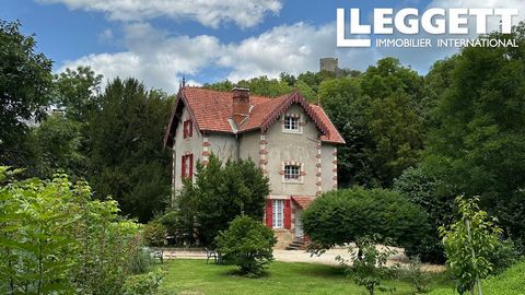 A22530ANW47 - An imposing bourgeois house set in its own grounds at the edge of a popular tourist town with local amenities. The main house is packed with character design features including an original bathroom installed by the same artisan who crea...