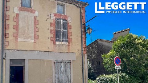 A14794 - Lots of possibilities for this stone property situated on a quiet street in the heart of the village of Montcuq. Start with a blank canvas : 4 walls and a new roof ! Accommodation possible on 3 levels. Possibility for a one bedroom apartment...