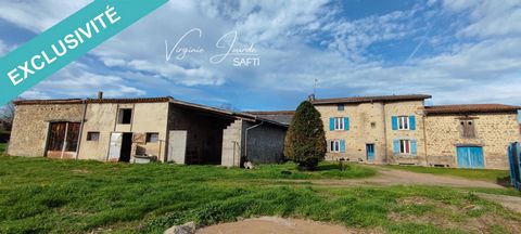 I offer you in the town of Trézioux, this pleasant farmhouse which consists of a dwelling house to rehabilitate and several outbuildings on land of approximately 26,257 m2. It benefits from a splendid open view. The residential house on 2 levels cons...