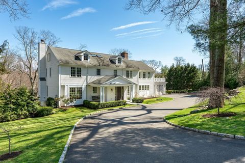 Stylish sunlit Colonial on coveted mid-country cul-de-sac in NSS. Completely transformed and expanded affording a light filled interior on 1.15 beautiful acres. Lovely large living and dining rooms with fireplaces. Den/office. Gourmet kitchen opens i...
