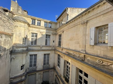 Dpt Bouches du Rhône (13), à vendre ARLES dans un hôtel particulier du coeur de ville, appartement de 90 m²