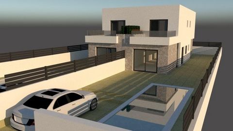Semi-detached Villa with 3 Bedrooms in Daya Nueva~Incredible villa on 2 floors, basement (delivered unfinished) and private pool included, to adapt the property to your own taste.~ ~The villa consists of 3 bedrooms, the master bedroom with en-suite b...