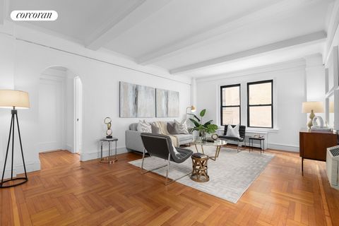 Welcome to Unit 5D at 245 West 74th Street, a spacious one-bedroom home situated in the heart of NYC's coveted Upper West Side. This charming, quiet, pre-war coop oozes with character and architectural interest from a bygone era. Step inside this gen...
