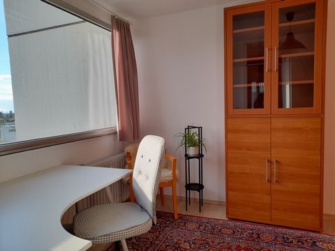 From 01.05.2024 you can move into this attractive, fully furnished and beautiful property. The flat is located on the 7th floor and impresses with its upscale interior design. In addition to three inviting rooms, the flat has a bathroom and a separat...