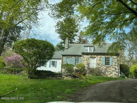 Darling stone (granite quarried from Byram River same as foundation Statue of Liberty), & clapboard Cape; 70% restored including new insulation, sheet rock, long length red oak flooring, Carrera marble kitchen counters, Alrich cabinetry. Primary suit...