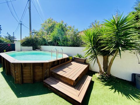 Haut de villa T4 140m&#178; avec jardin, garage &#38; piscine