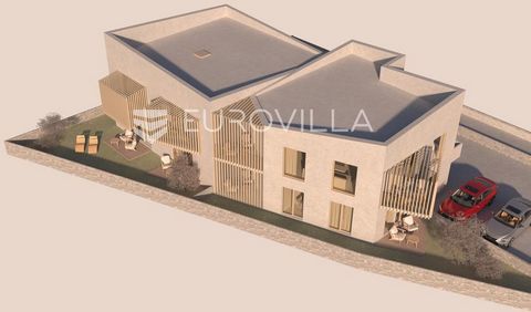 Zadar, Vir, two-room apartment in a new building, surface area 62.82 m2. It is located in a building with a total of seven residential units. Apartment S1 consists of an entrance hall, two bedrooms, a bathroom, an open-concept kitchen, dining room an...