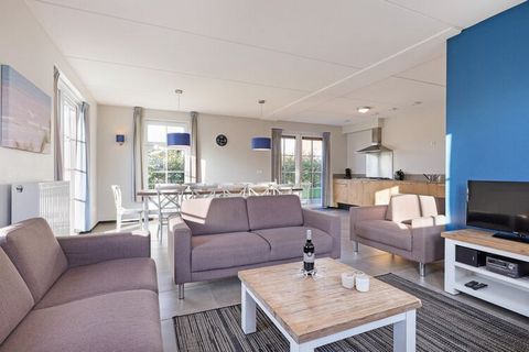 This comfortable detached holiday home is located in the expansive Strand Resort Nieuwvliet-Bad holiday park, in the beautiful province of Zeeland. This attractive getaway is three kilometres from the centre of Nieuwvliet, and the delightful North Se...