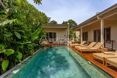 PRICE: EUR 399,000 Leasehold Until 2048 Discover the pinnacle of luxury in Bali’s coveted Canggu – Kayu Tulang area with this breathtakingly beautiful completed villa. This leasehold property, priced at EUR 399,000, offers a rare chance to own a meti...