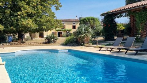 Pretty, well maintained 6-bedroom farmhouse with large gardens, pool and mountain views 10 mins from Mirepoix THE MAIN HOUSE Renovated and well-maintained farmhouse providing flexible and generous accommodation over 3 floors The large family farmhous...
