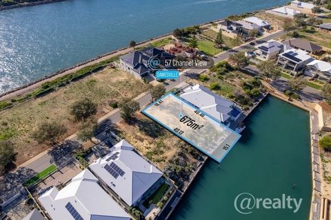 PERFECT BLOCK TO BUILD YOUR DREAM HOME HERE, AMPLE ROOM FOR ALL THE FAMILY WITH YOUR OWN JETTY TO MOOR THAT BEAUTIFUL BOAT, FISH OFF THE WALKWAY OR JUST WATCH THE SUN GO DOWN. YES, THIS UNIQUE BLOCK AT PORT BOUVARD IS 675 SQM LARGE, A 18.4 MTS ROAD F...