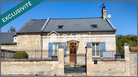 A COEUVRES ET VALSERY, JOLIE MAISON EN PIERRE DE 106 M2 AVEC CAVE VOÛTÉE ET DÉPENDANCES, SUR SON TERRAIN CLOS DE 666 M2.