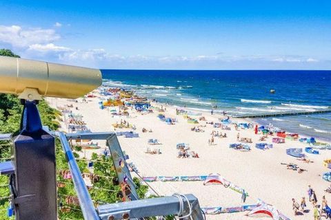 Kameralny budynek apartamentowy w spokojnej okolicy, w obrębie centrum kurortu. Do plaży 300 m. Restauracje, kawiarnie, sklepy i wszystkie atrakcje kurortu w zasięgu kilku kroków. Apartament typu studio na pierwszym piętrze. Posiada duży, ogrodzony t...