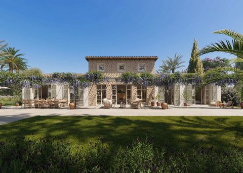 Luxurious Mallorquin finca among vineyards at the foot of the Serra de Tramuntana Newly built, exclusive countryside villa with pool and garden close to Binissalem A beautiful country road leads up to Es Vinyet, situated on an idyllic and undisturbed...